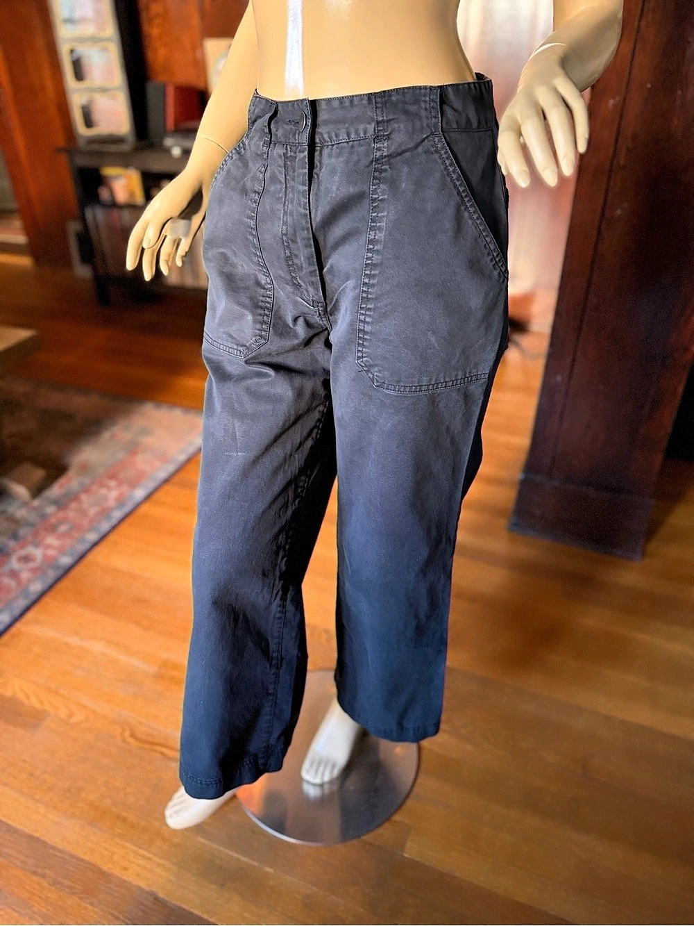 Bridge & Burn Cropped Pants in Black Waist 30 - Picture 3 of 7